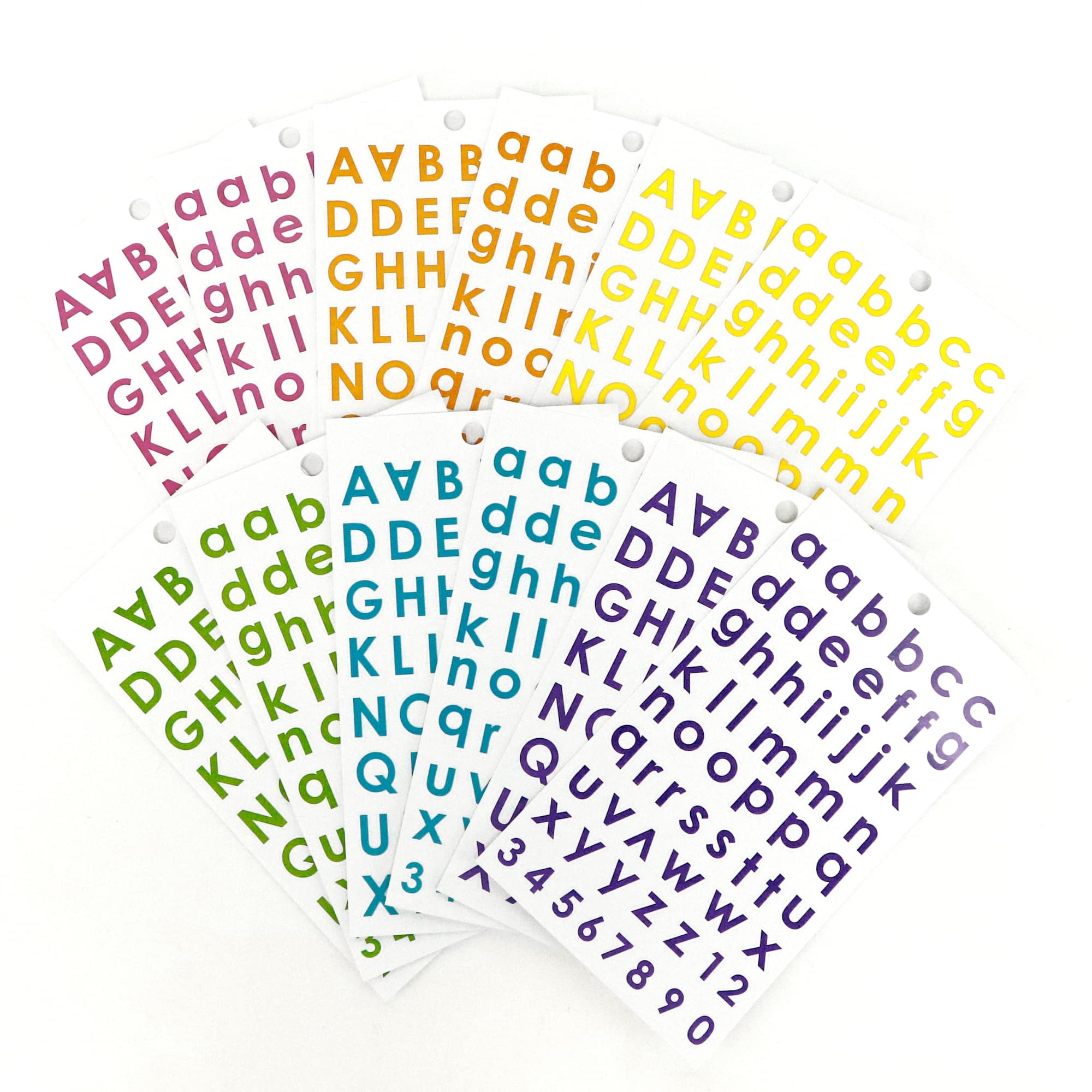 Bright Colors Alphabet & Number Stickers by Recollections
